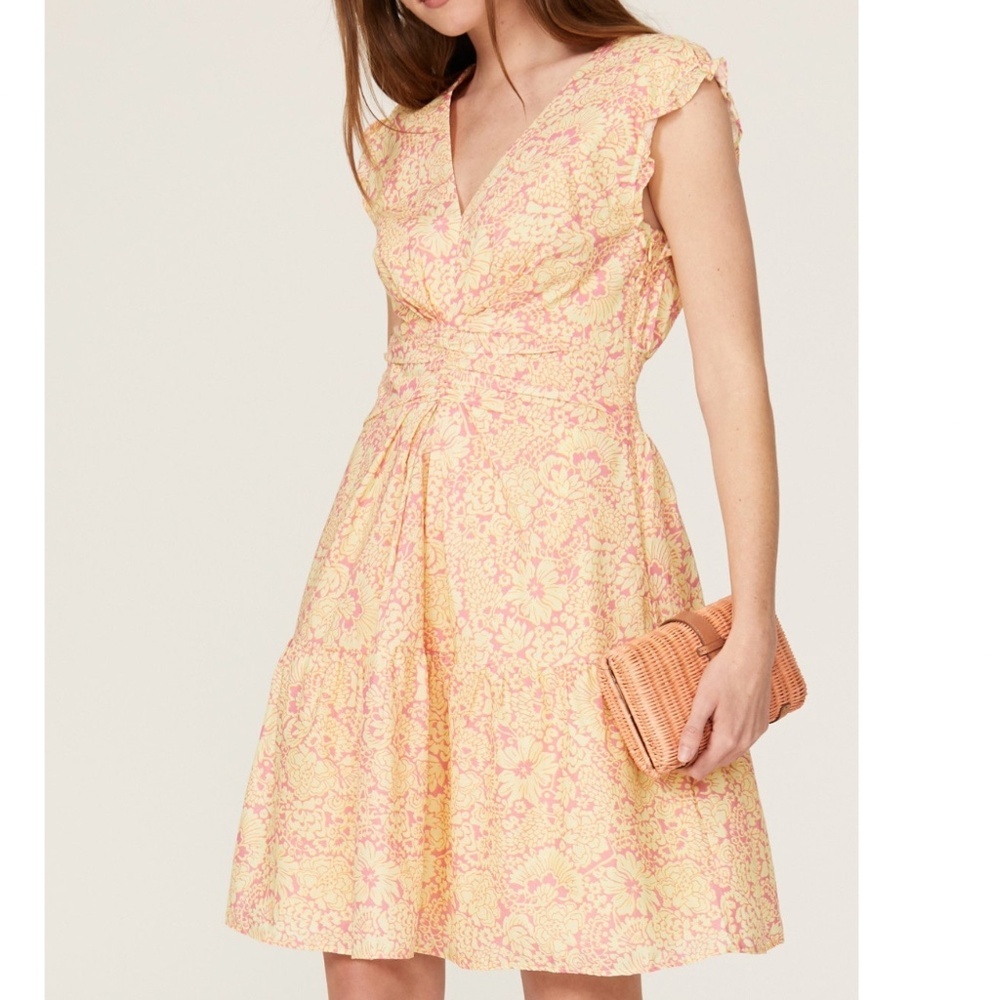 Derek Lam 10 Crosby x RTR Paisley Floral Flare Dress Sz IT 42/4